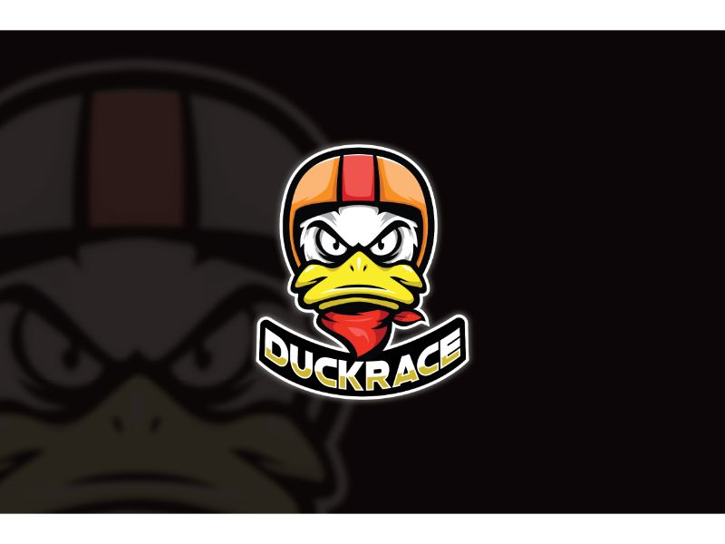 Esport Duckrace Logo Template