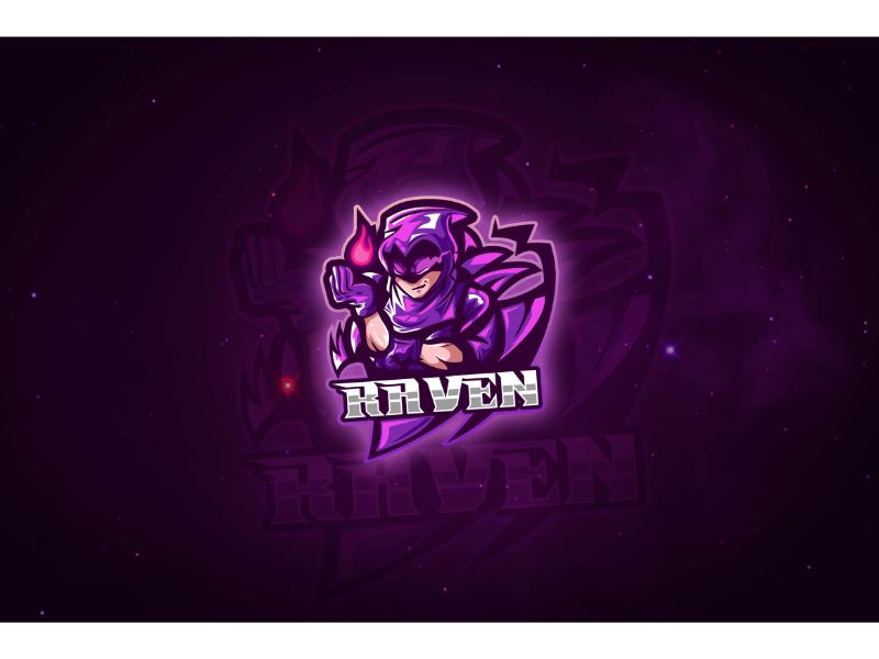 Esport Raven Logo Template