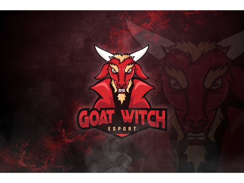 Esport Goat Witch Logo Template