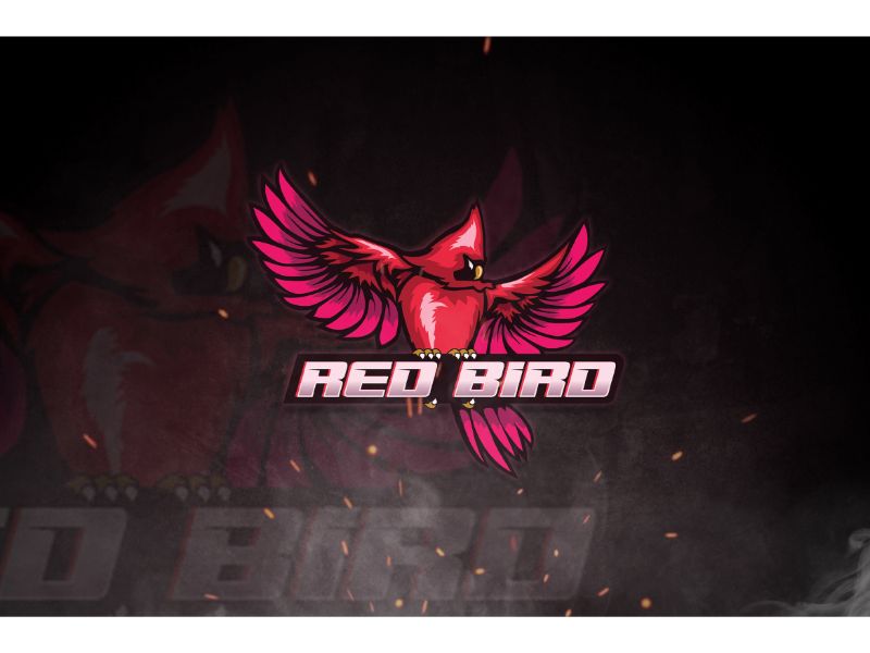 Esport Red Bird Logo Template