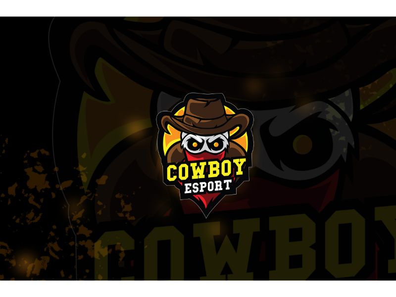 Esport Cowboy Logo Template