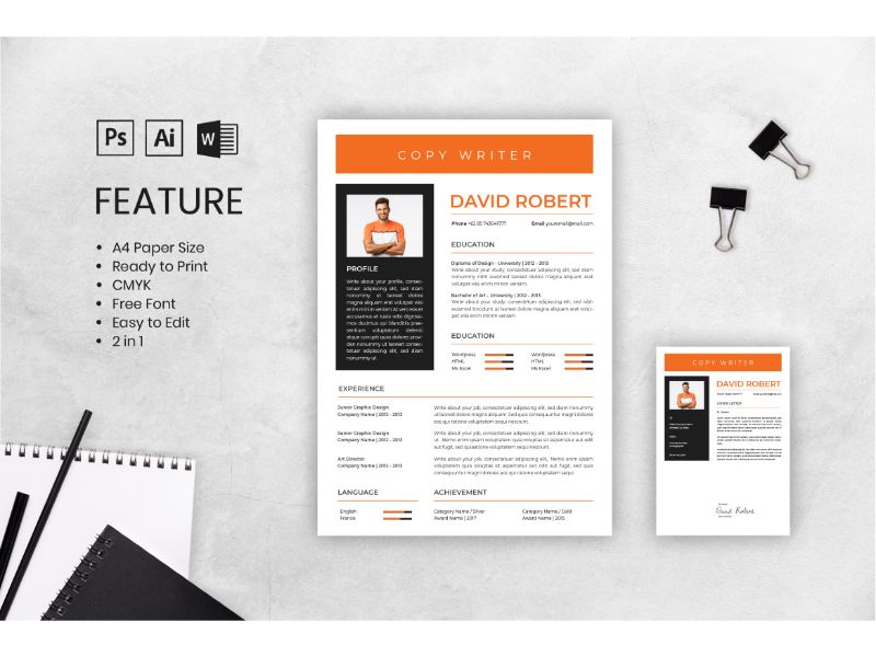 Cv Resume David Robert Resume Template