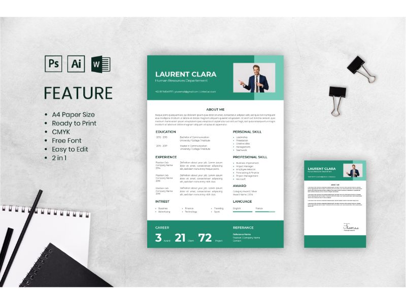 Cv Resume Laurent Clara Resume Template