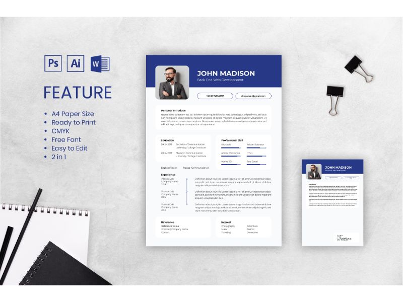 Cv Resume John Madison Resume Template