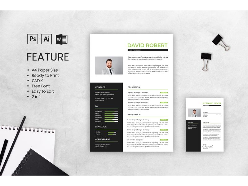 Cv Resume David Robert 2 Resume Template