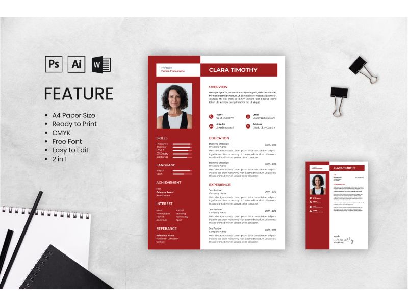 Cv Resume Clara Timothy Resume Template