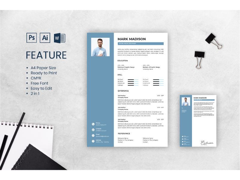 Cv Resume Mark Madison Resume Template