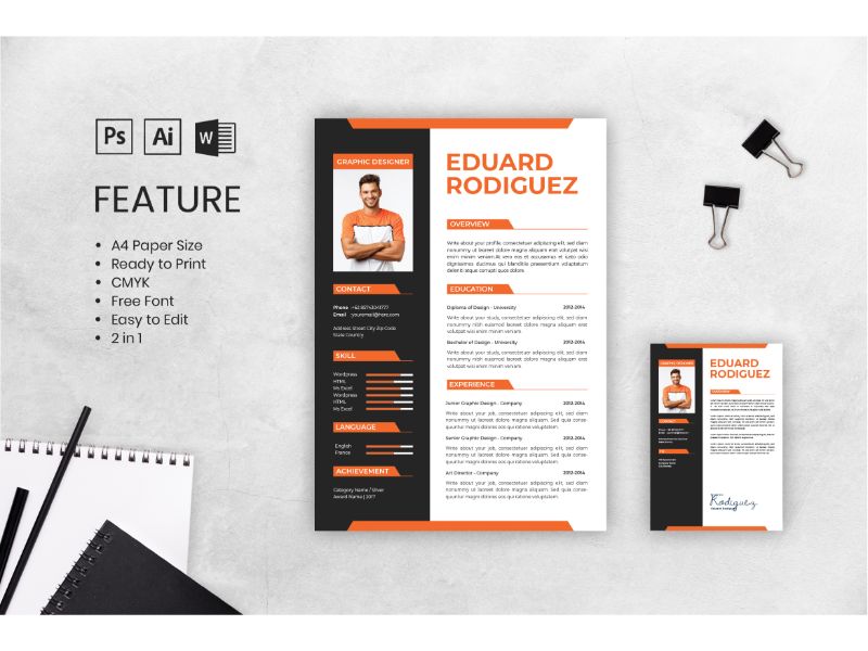 Cv Resume Eduard Rodiguez Resume Template