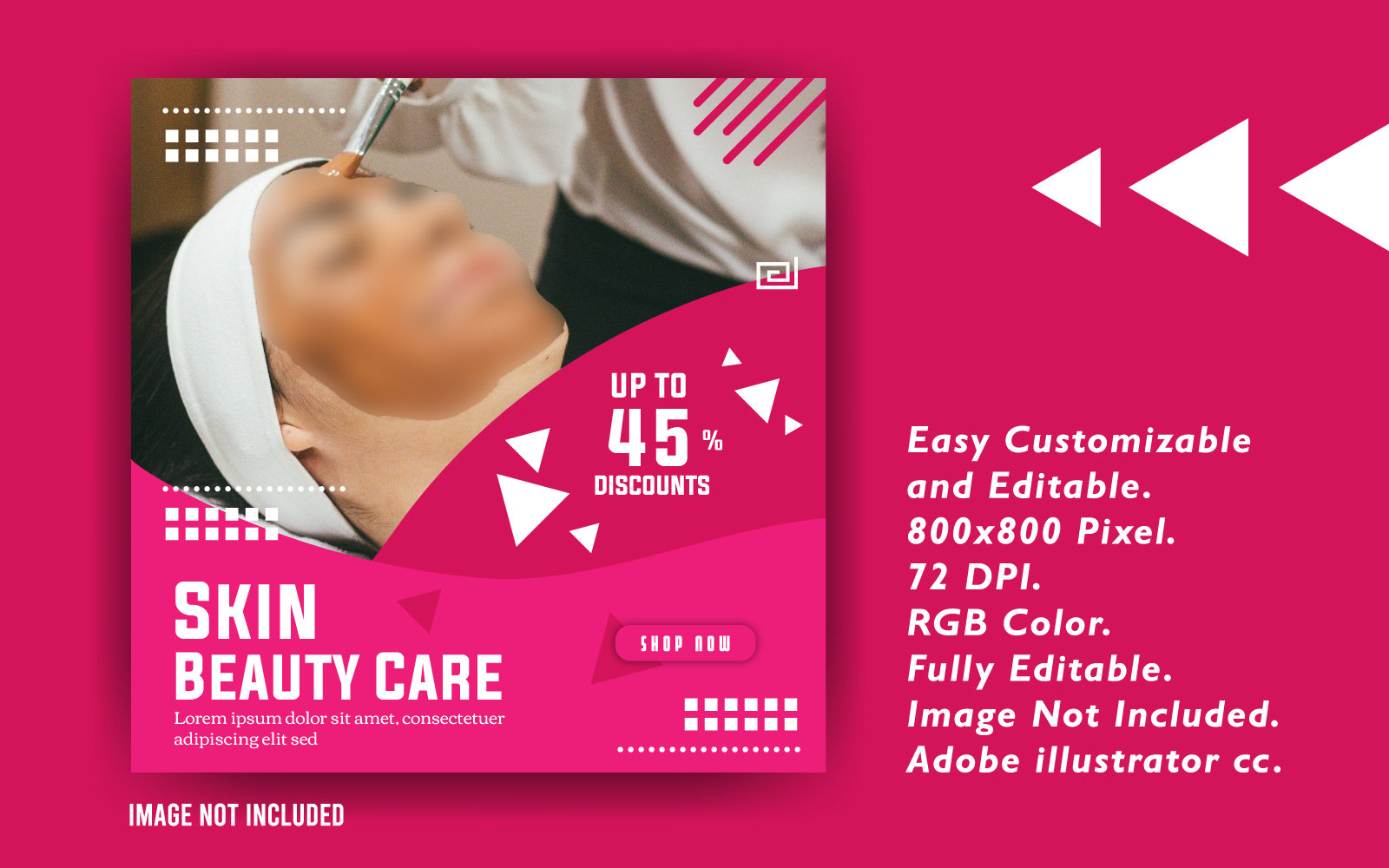 Skin beauty care Social Media Template