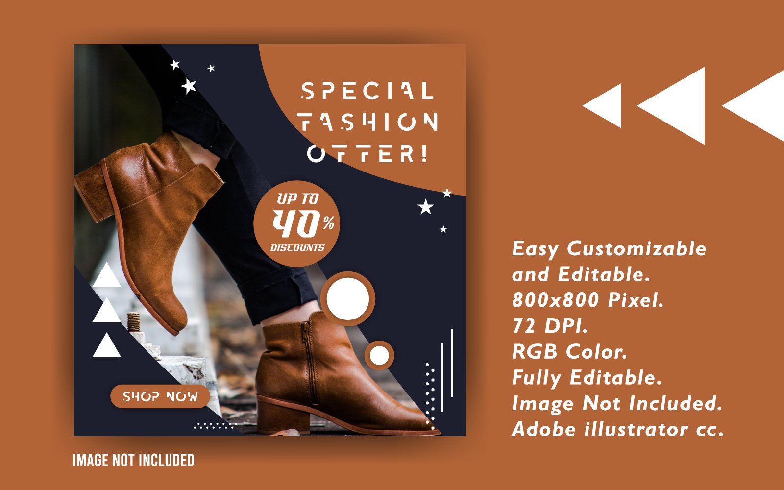 Special Education Shopping Promotional Social Media Template