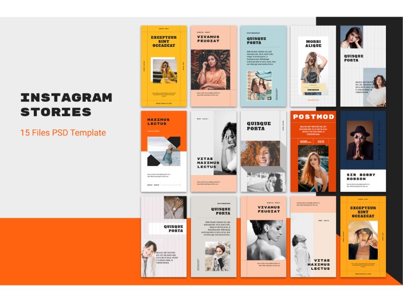 Instagram Stories Quisque Porta Social Media Template