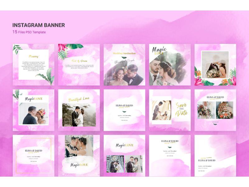 Instagram Banner Magic Love Social Media Template