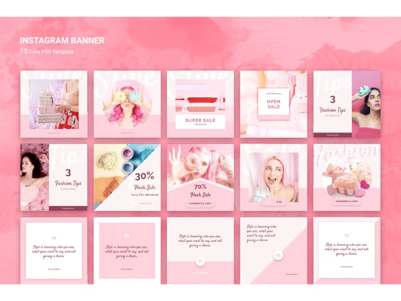 Instagram Banner Cosmetic Sale Social Media Template