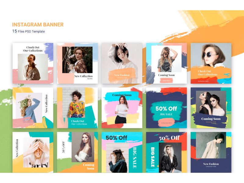 Instagram Banner Fashion Sale Social Media Template