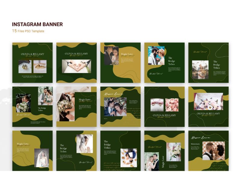 Instagram Banner Wedding Love Social Media Template