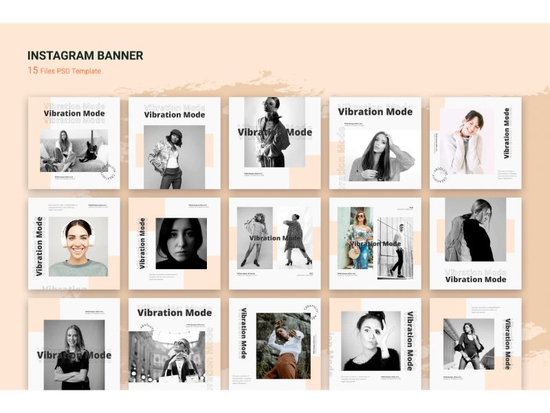 Instagram Banner Vibration Social Media Template