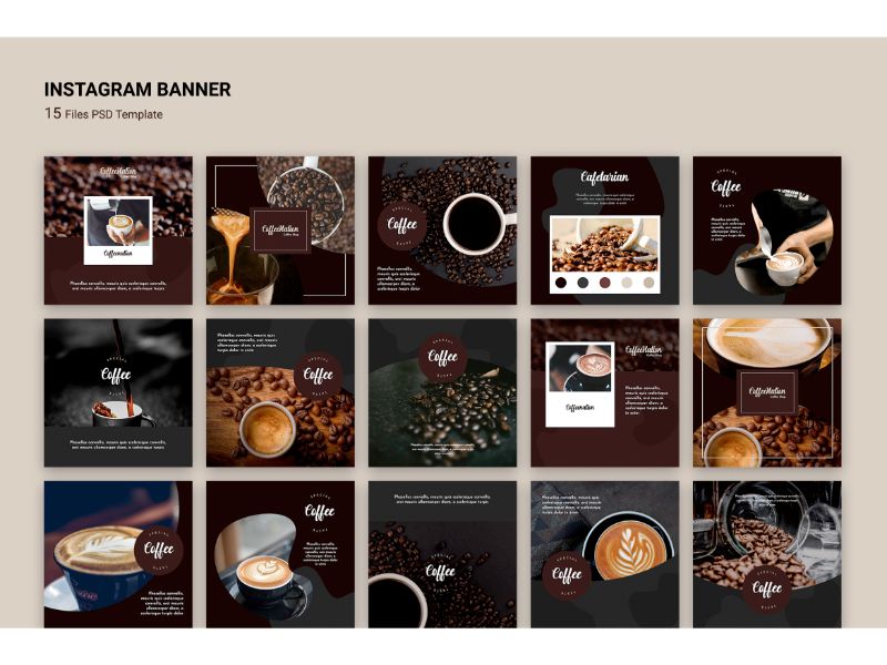 Instagram Banner Coffee Social Media Template