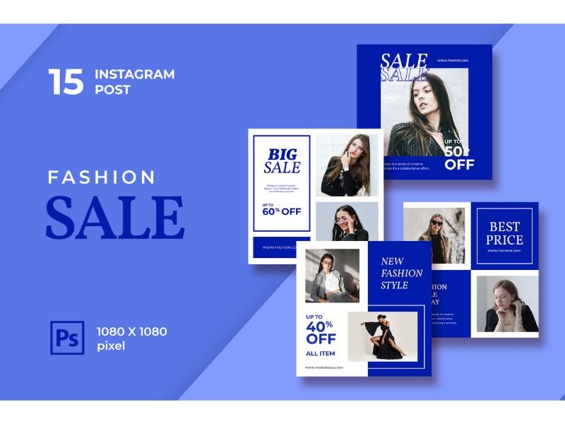 Instagram Post Fashion Sale Social Media Template