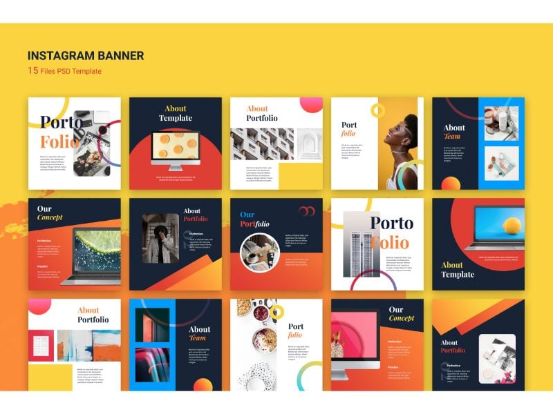 Instagram Banner Portofolio Social Media Template