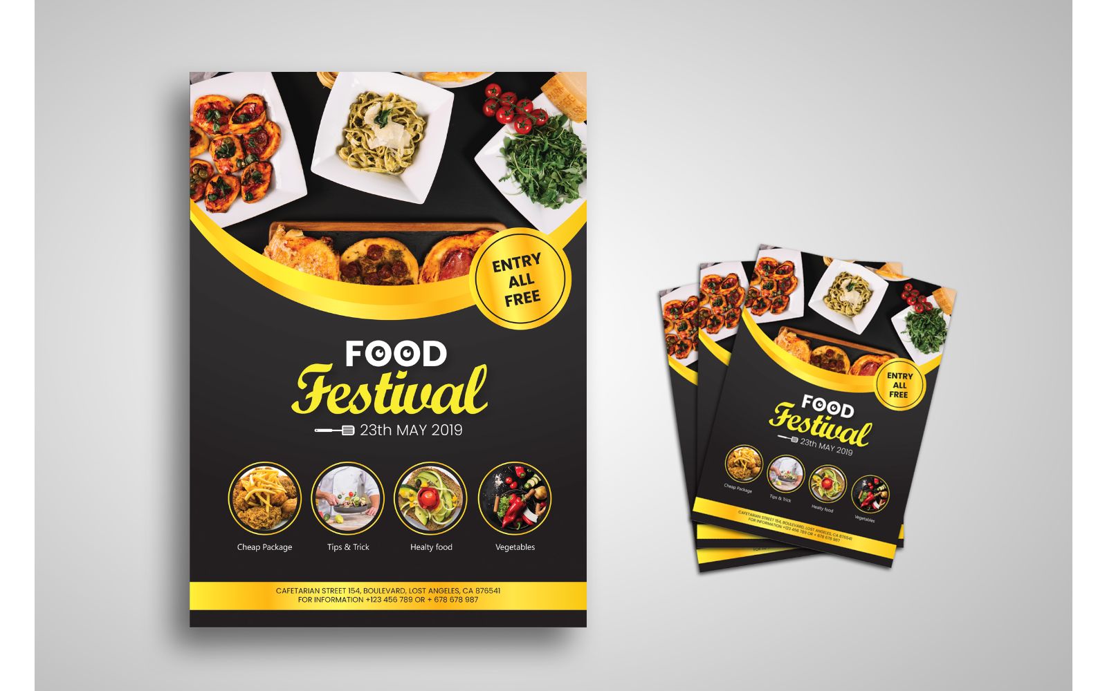 Flyer  Food Festival - Corporate Identity Template