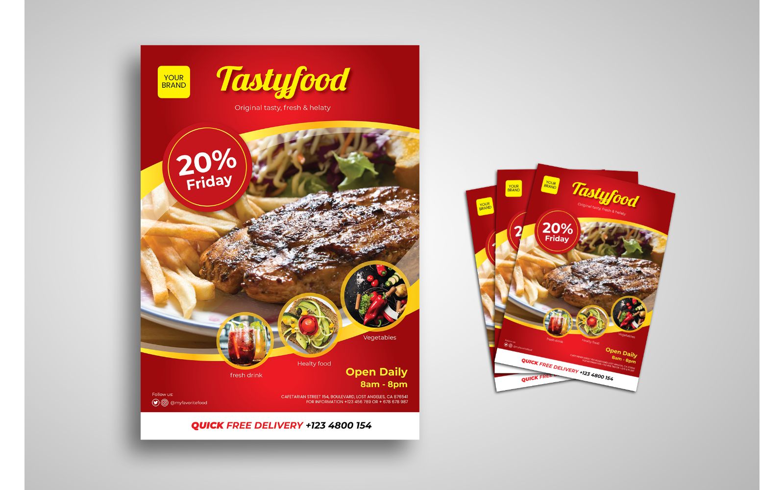 Flyer  Food Promo - Corporate Identity Template