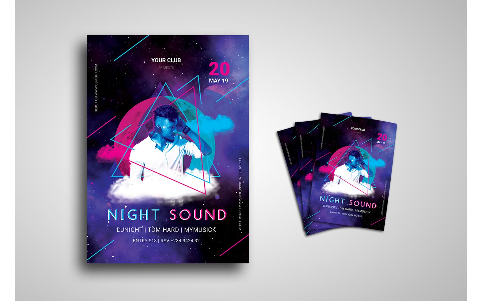 Flyer  DJ Show - Corporate Identity Template