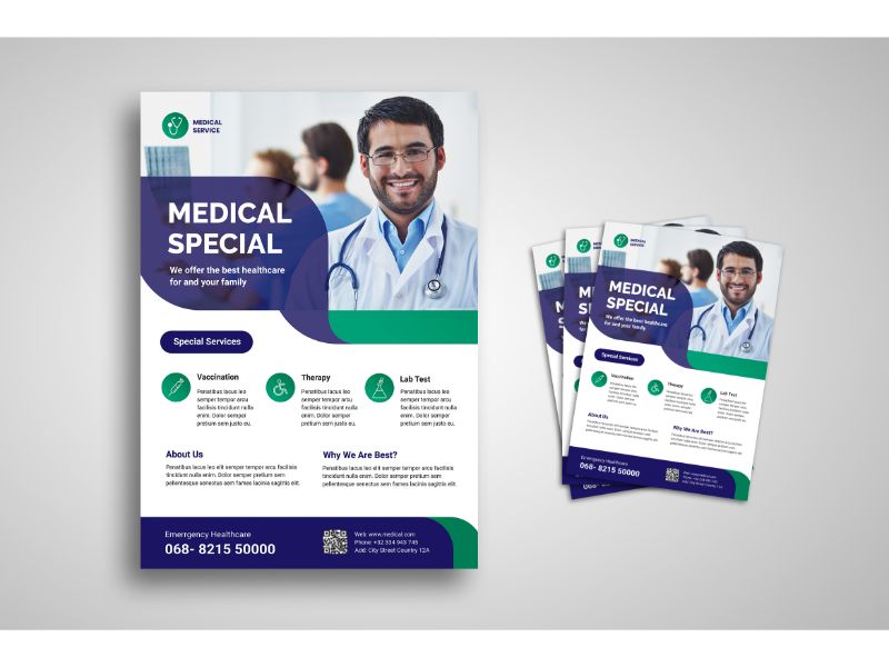 Flyer  Medical Special Service 2 - Corporate Identity Template