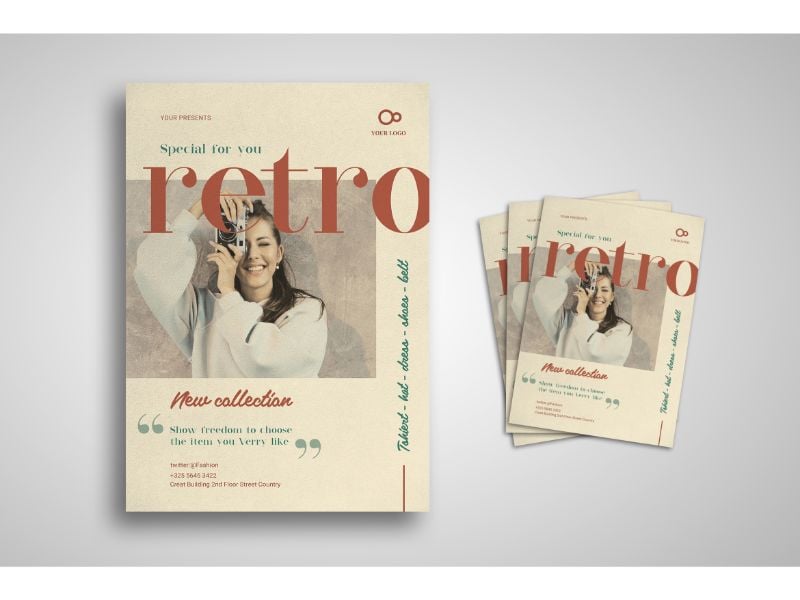 Flyer  Retro - Corporate Identity Template