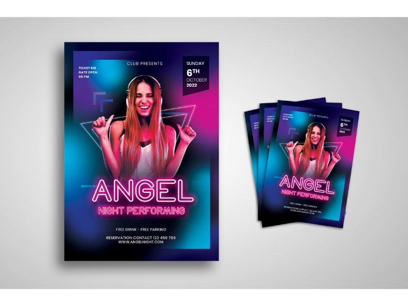 Flyer  Angel Night Performing - Corporate Identity Template