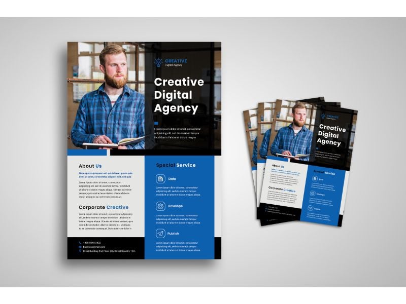 Flyer  Creative Digital Agency - Corporate Identity Template