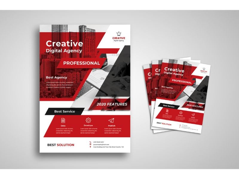 Flyer  Creative Digital Agency 3 - Corporate Identity Template