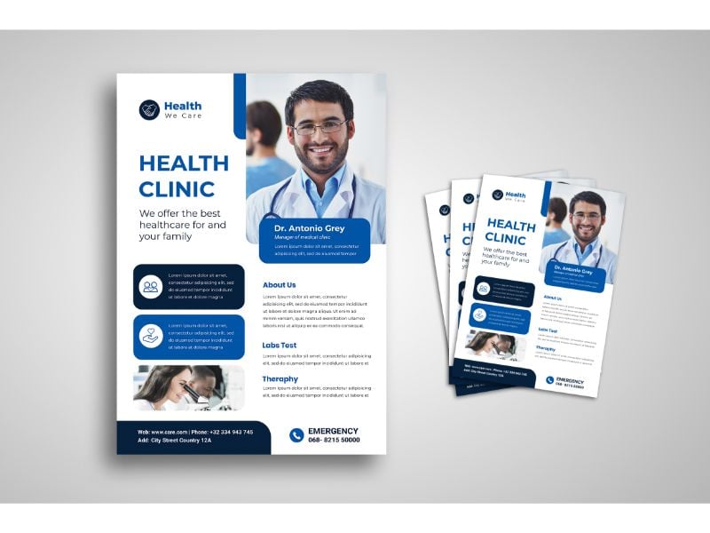 Flyer  Health Clinic - Corporate Identity Template