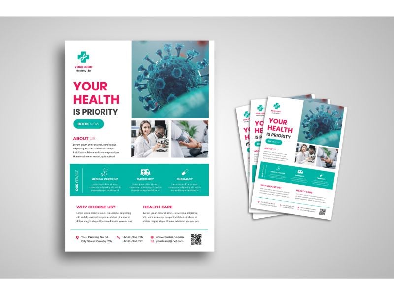 Flyer  Health Service 2 - Corporate Identity Template