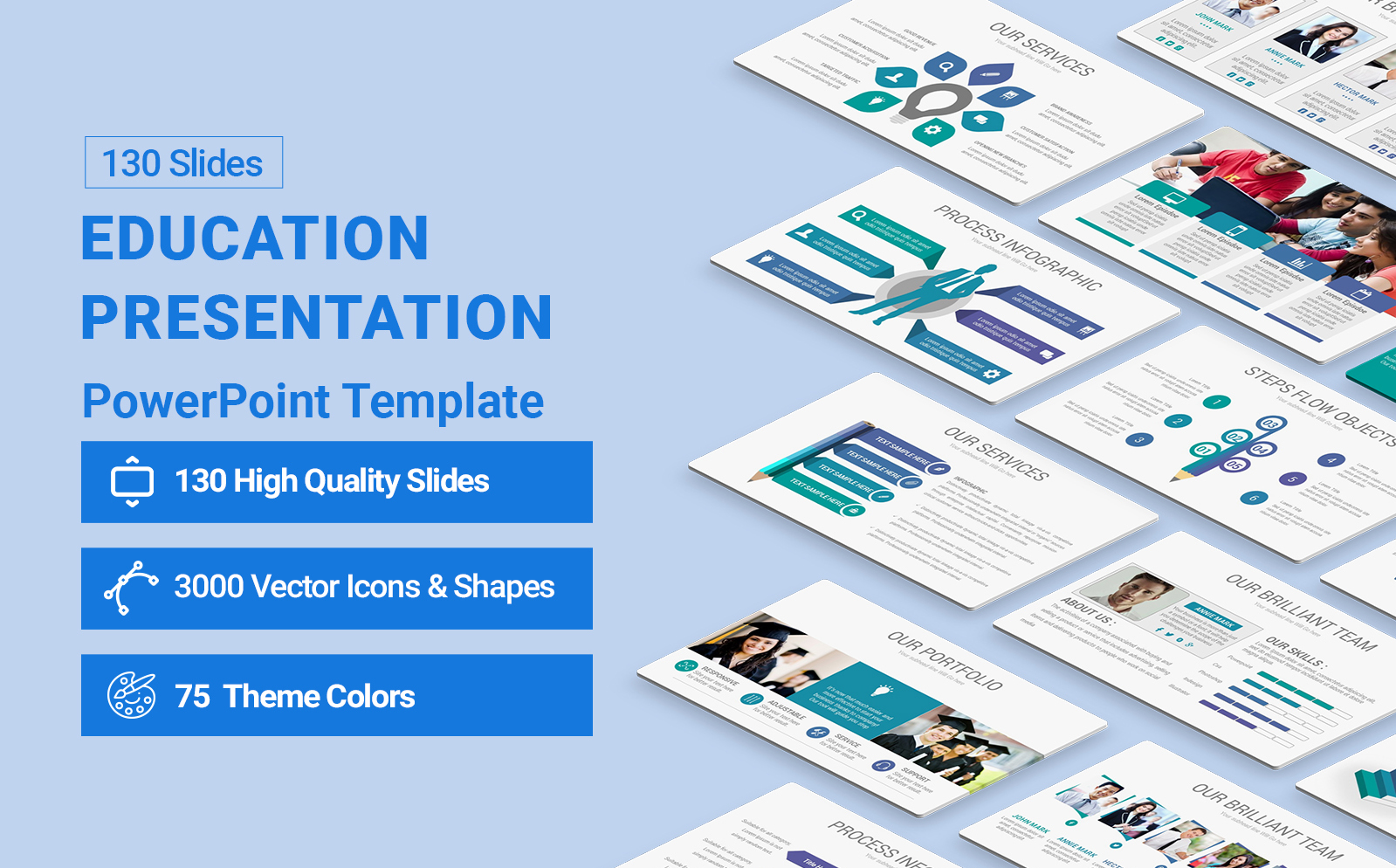 Education  Presentation PowerPoint template