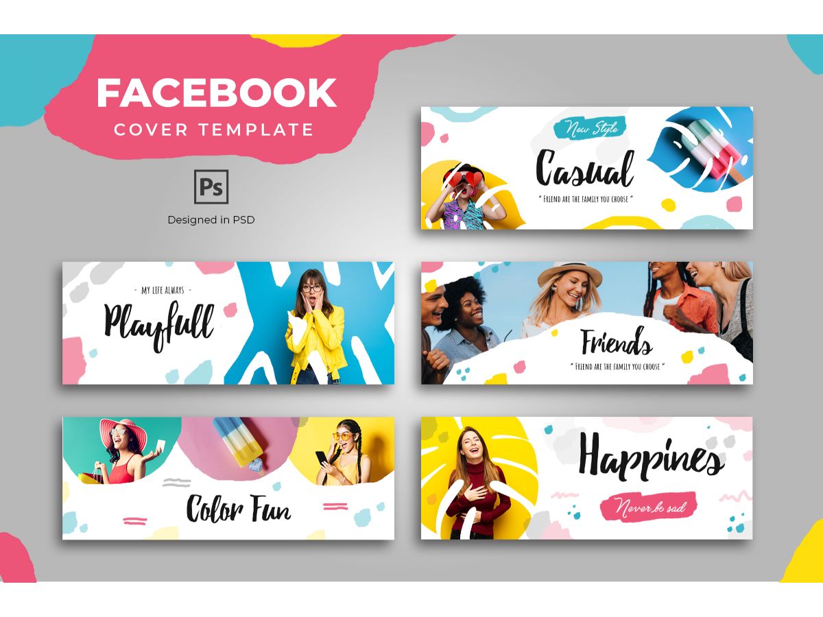 Facebook Template Playfull for Social Media