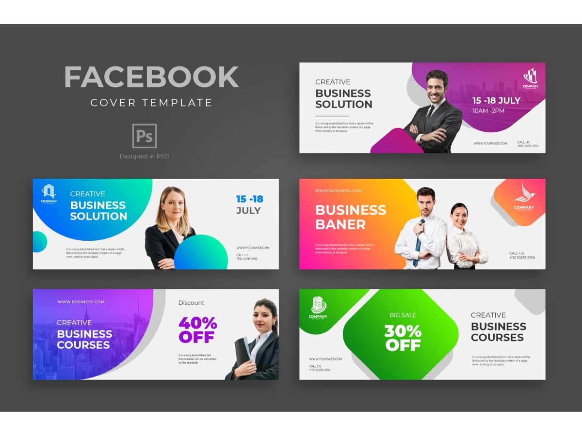 Facebook Template Business Solution for Social Media