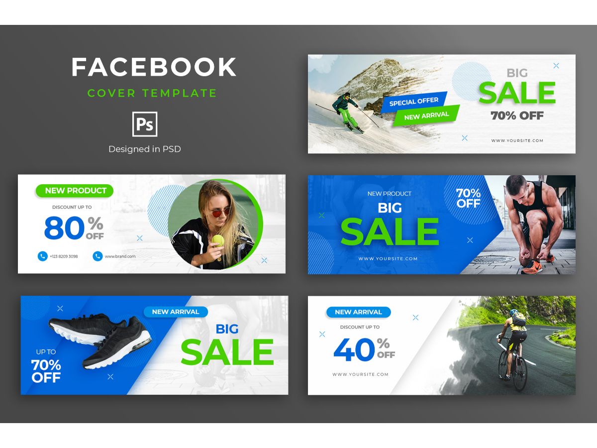 Facebook Template Sport Product for Social Media