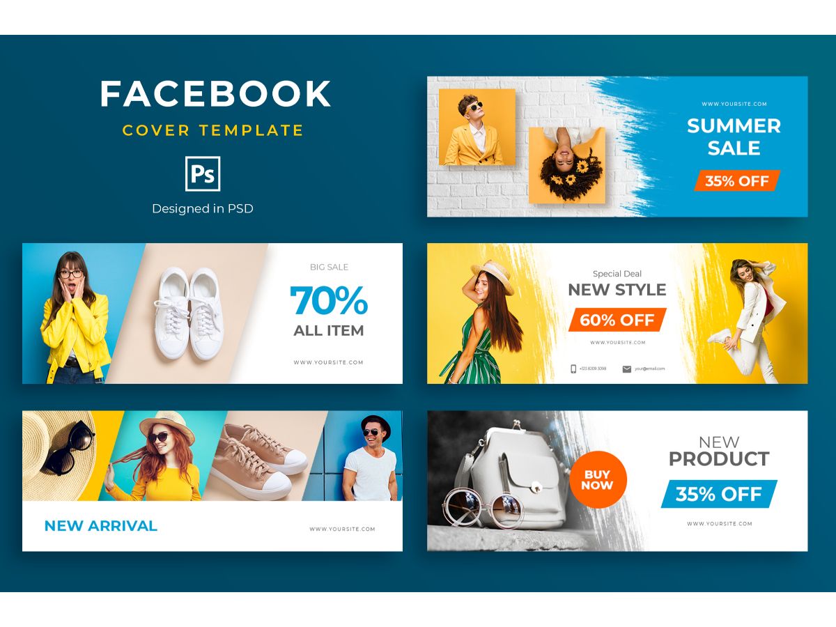 Facebook Template Fashion Sale for Social Media