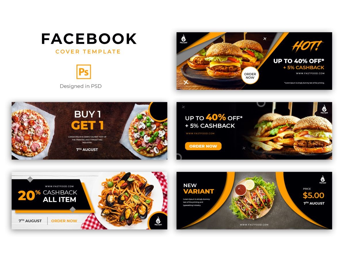 Facebook Template Food Voucher for Social Media