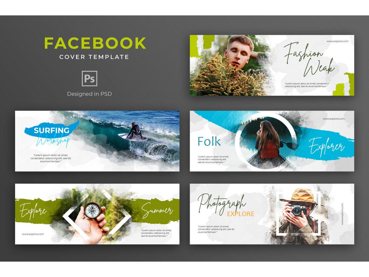 Facebook Template Adventure for Social Media