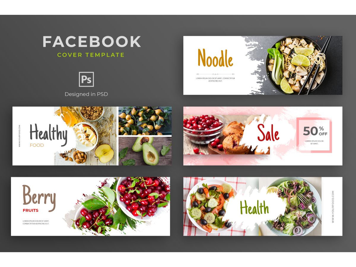 Facebook Template Food Adventure for Social Media