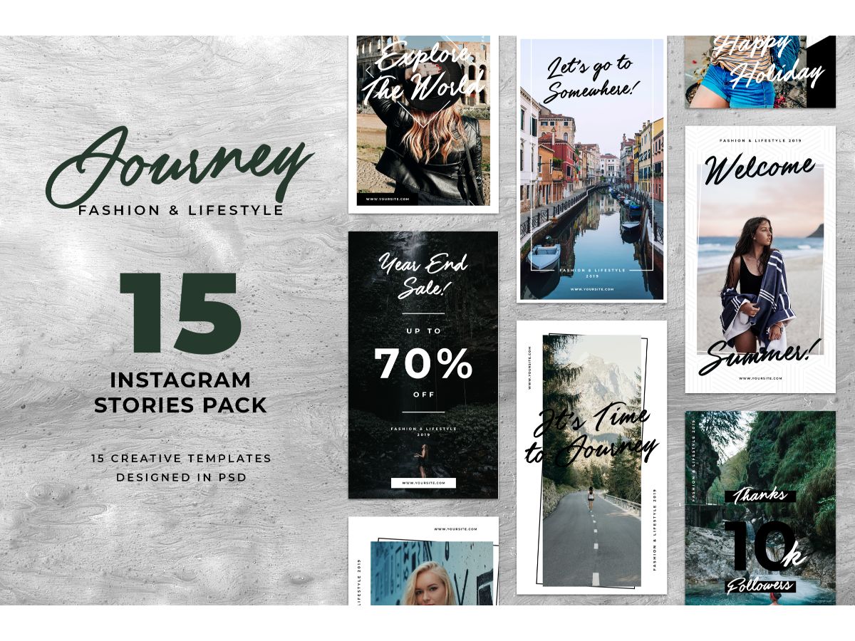 Instagram Template Journey for Social Media