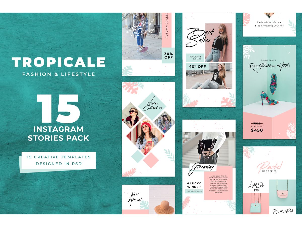 Instagram Template Tropicale for Social Media