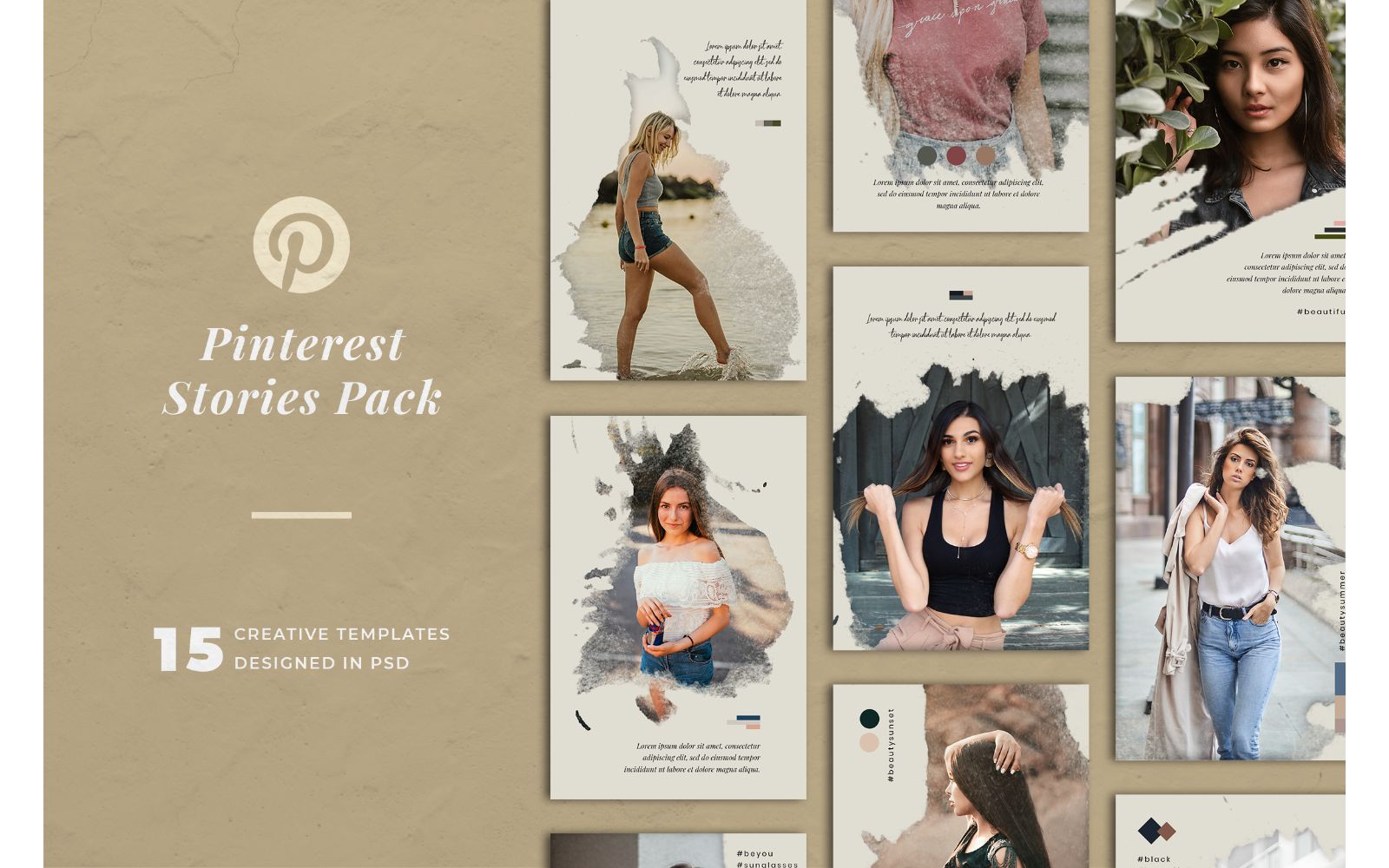 Pinterest Summer Cloth Social Media Template