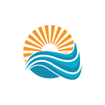 Waves Beach Logo Templates 155853