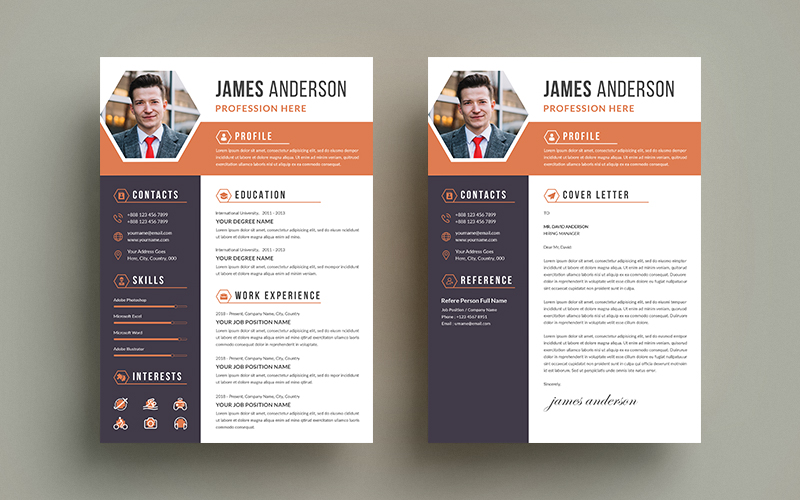 Formal CV Cover Letter Resume Template