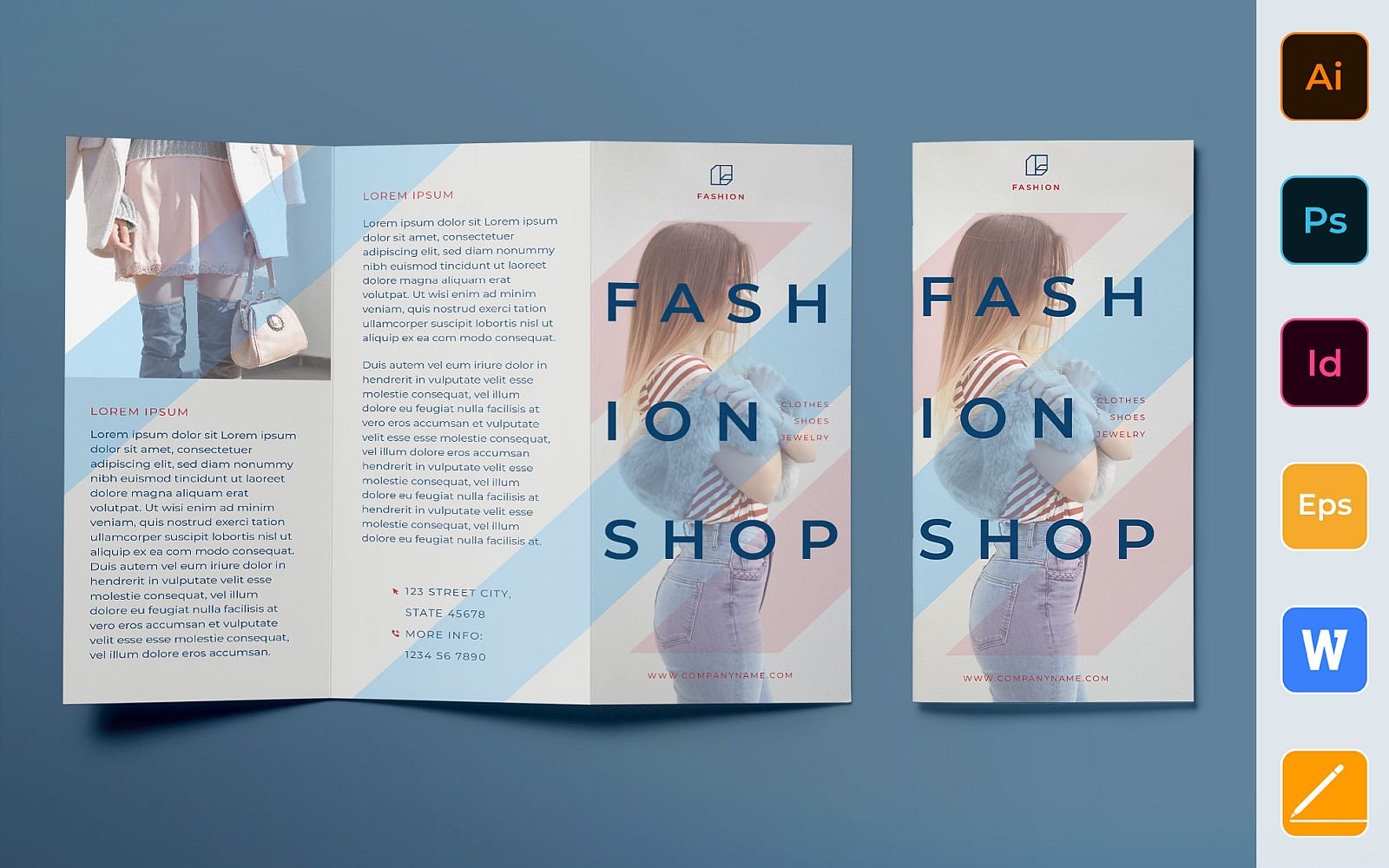 Fashion Brochure Trifold - Corporate Identity Template