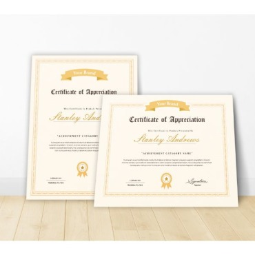 Achievement Acknowledgement Certificate Templates 156385