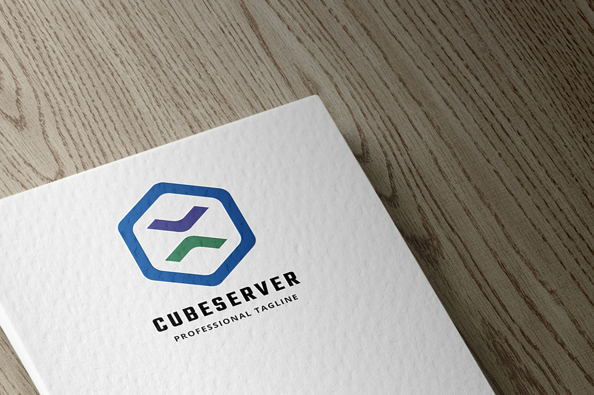 Cube Server Logo Template