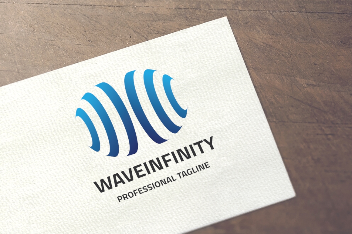 Wave Infinity Logo Template